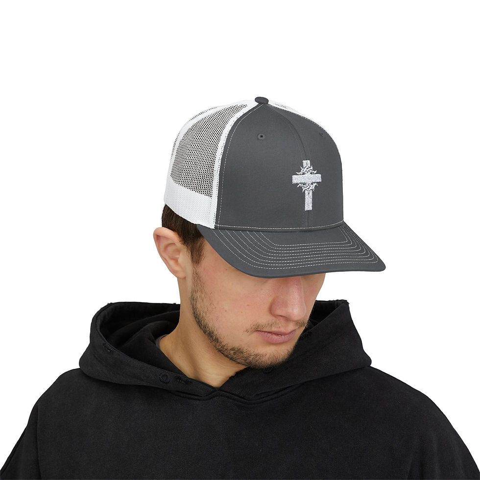 Thumbnail: Cross Logo Snapback Trucker Cap