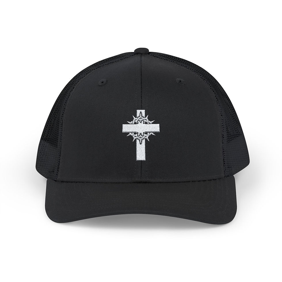 Thumbnail: Cross Logo Snapback Trucker Cap