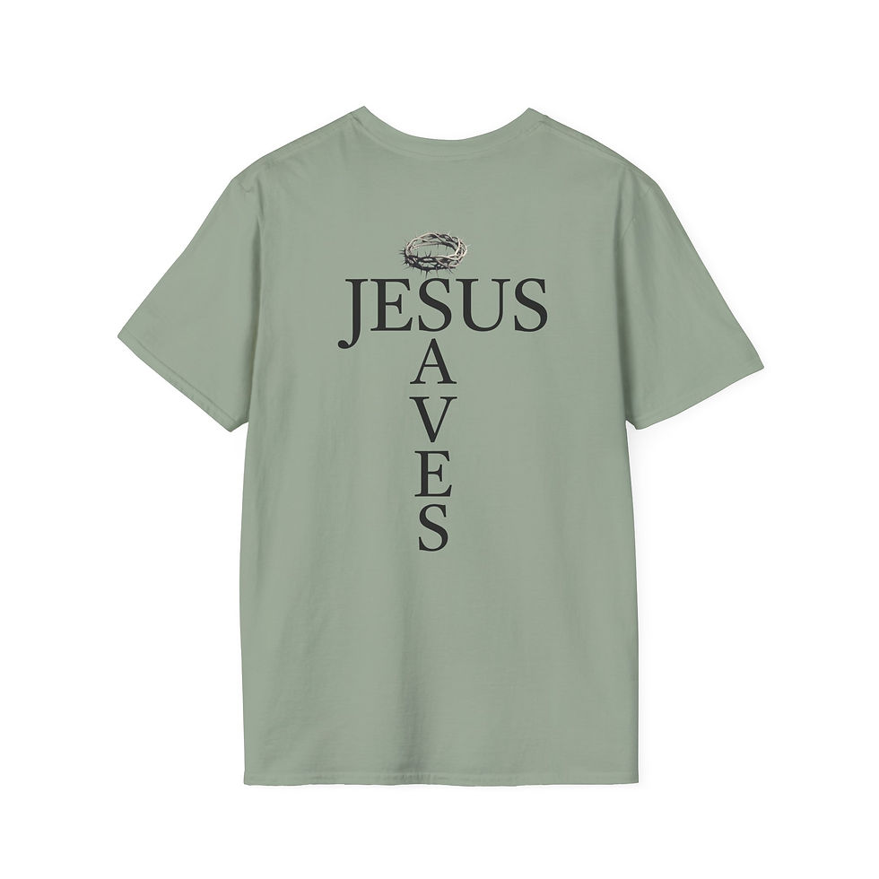 Thumbnail: Jesus Saves w/ Crown of Thorns Unisex Softstyle T-Shirt