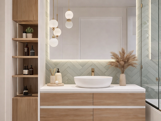 Small bathroom with clean lines