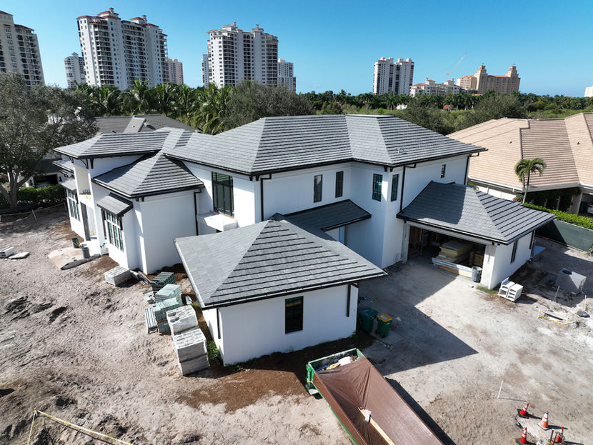 flat tile roof