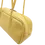 Thumbnail: Side view of yellow vegan leather baguette bag Stella, structured design with secure top zipper