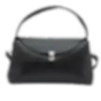 Thumbnail: Vegan Leather Shoulder Bag Ludmila in Black Color