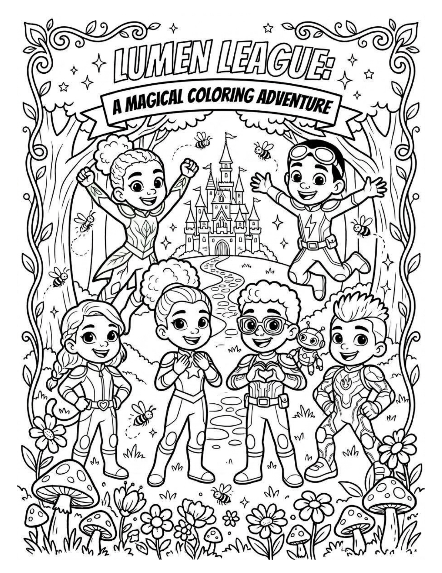 Lumen League Story Coloring Book