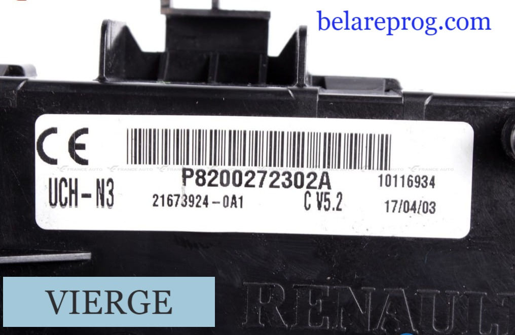 UCH N3 SAGEM VIERGE RENAULT CLIO 2 P8200272302A