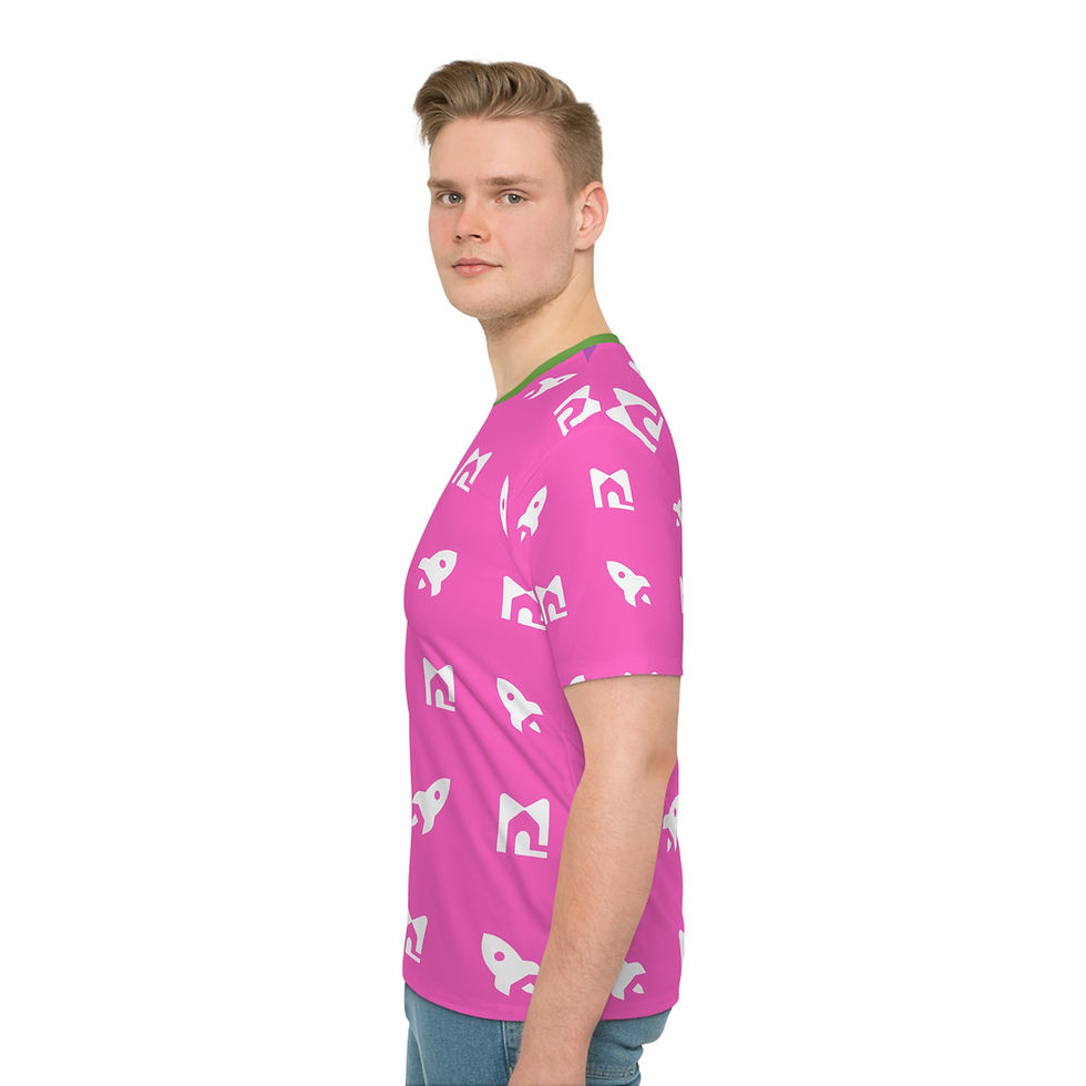 Thumbnail: Pink Logo Shirt, Sensory Safe Fabric