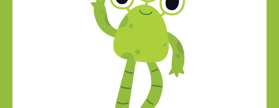 Monsters themed body parts vocabulary book for early years