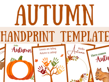 Autumn-Themed Handprinting Templates: Creative Fun for Early Years Children
