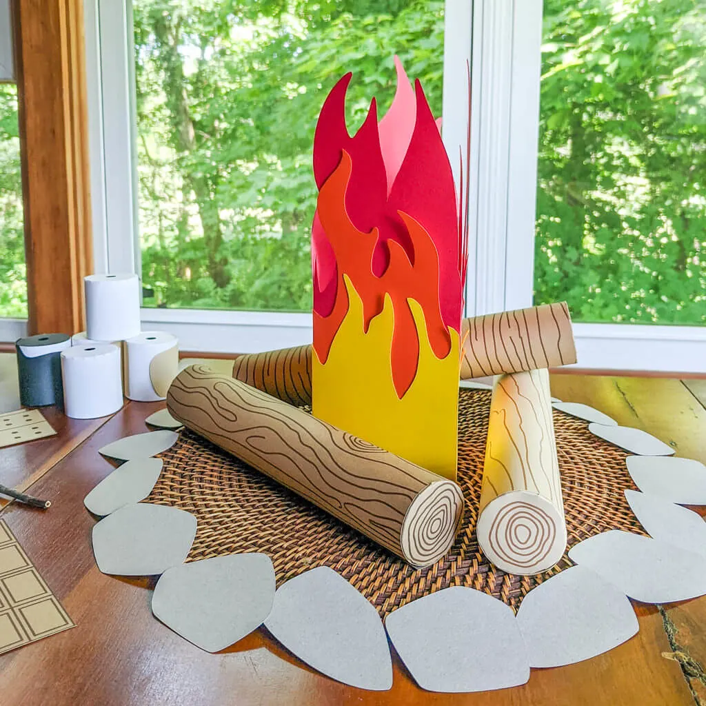 indoor bonfire DIY