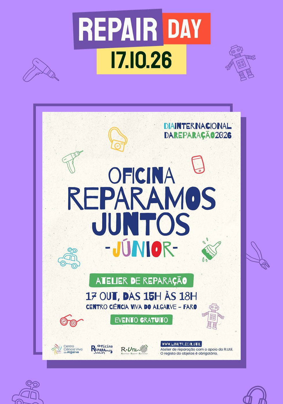 Oficina Reparamos Juntos JÚNIOR!