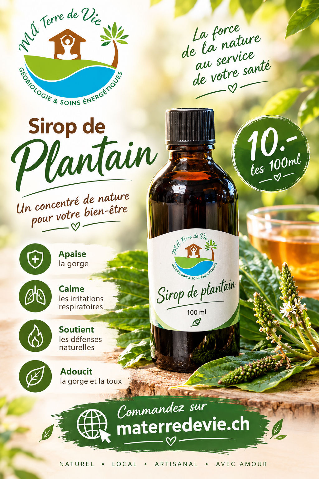 Sirop de plantain 100ml
