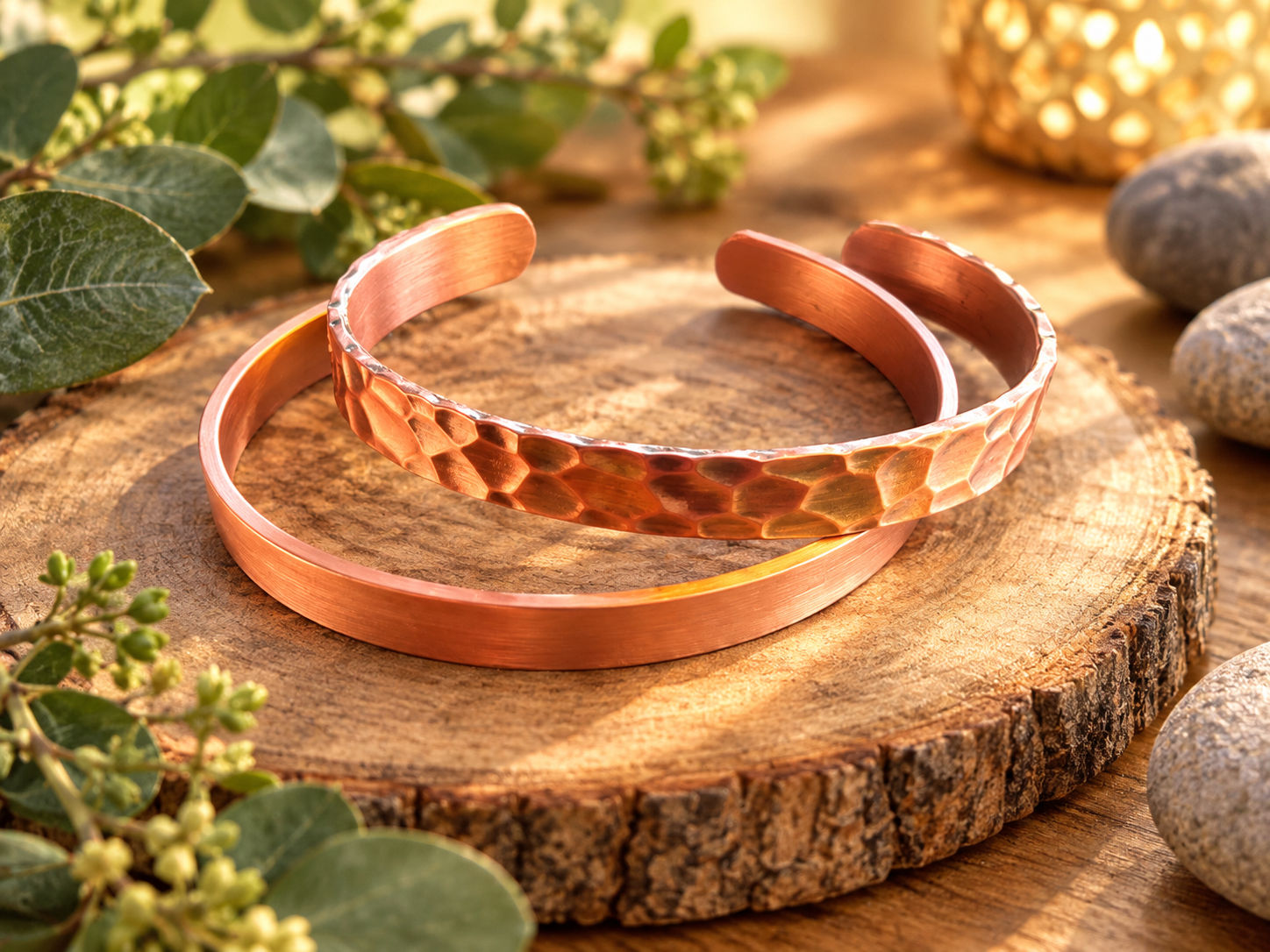 Bracelet en cuivre, 2 modèles
