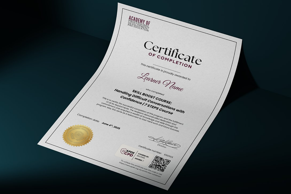 CPD Certificate