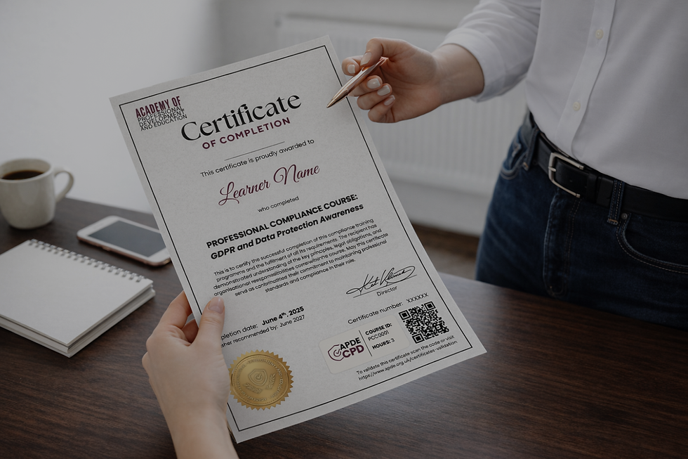 Certificate Included