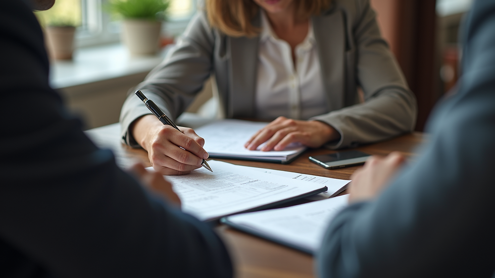 Close-up view of a professional writing notes during a networking event