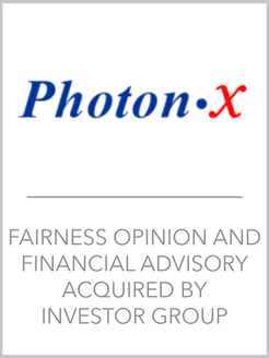 Photon-X Fairness Opinion and Financial Advisory Acquired by Investor Group