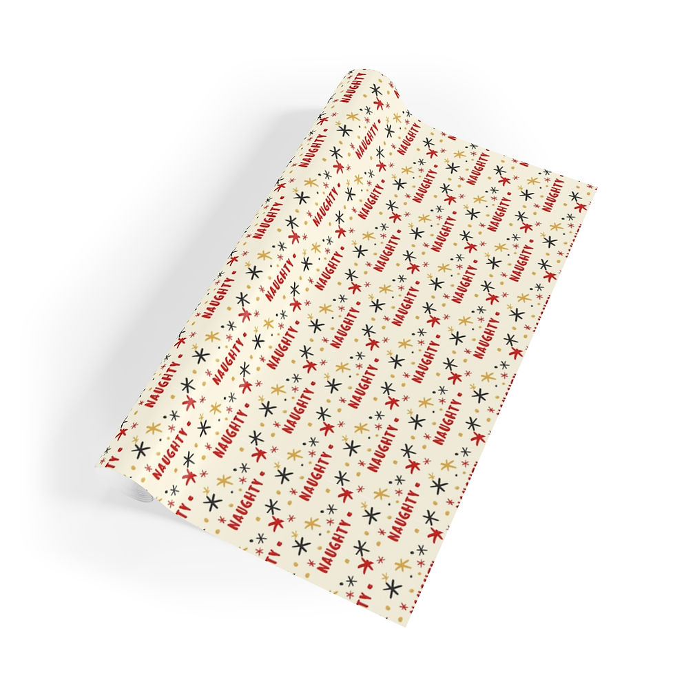 Thumbnail: NAUGHTY GIFT WRAPPING PAPER ROLL 1PCS