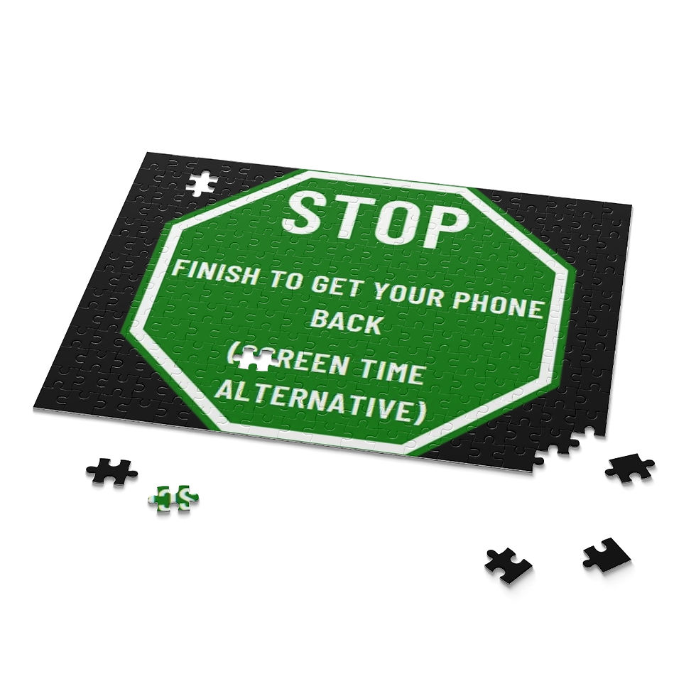 Thumbnail: STOP FINISH TO GET YOUR PHONE ANTI SCREEN PUZZLE (120, 252, 500 PCS PUZZLES)