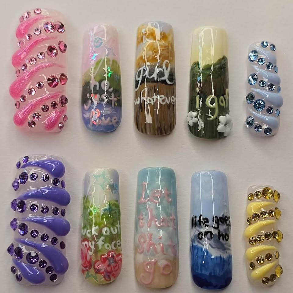 Motivational Quotes Nails