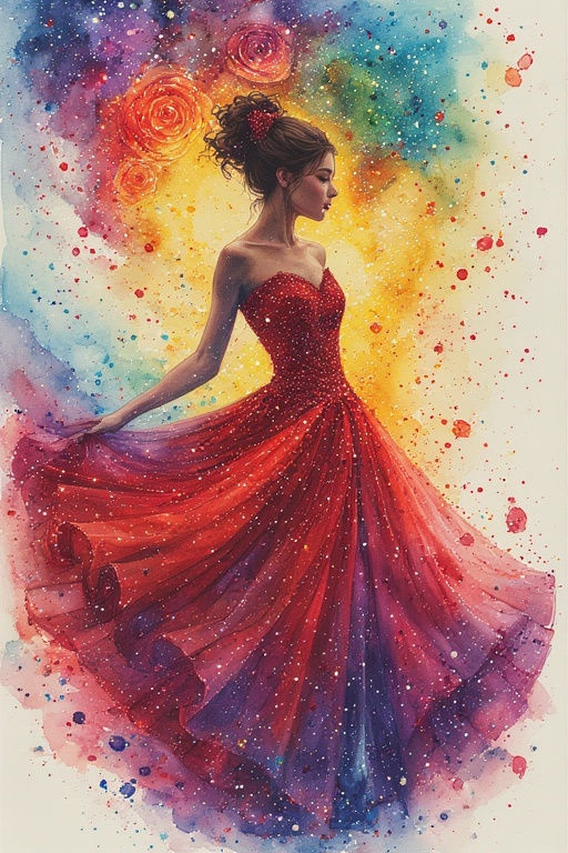 Miniature : 50x70cm ColorBurst Beauty