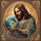 Miniatura: 60x60cm Jesus