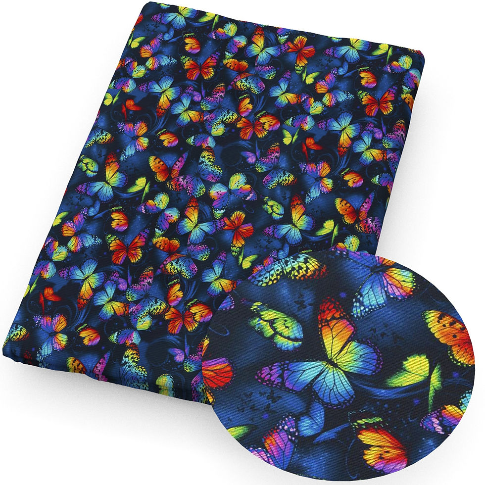Miniature : Rainbow Color Flower Pumpkin Bat Heart Printed Polyester Pure Cotton Material P
