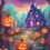 Miniatura: Halloween scene 40x50 cm