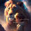 Miniature : A boy and his  lion 60x60cm