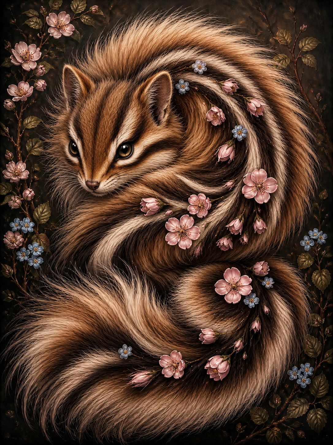50x70cm Floral Creatures