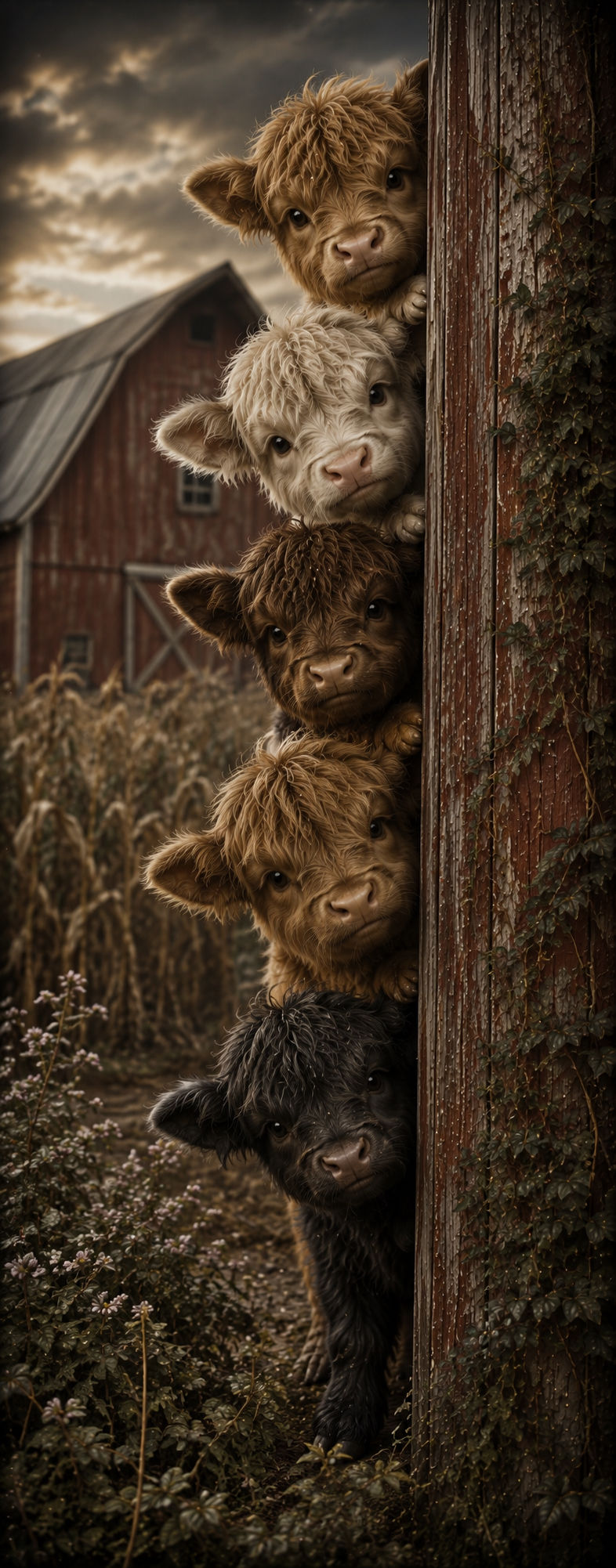 Miniature : 40x145cm Peek-a-boo cuties
