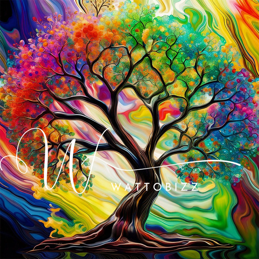 Miniatura: 60x60cm tree of life