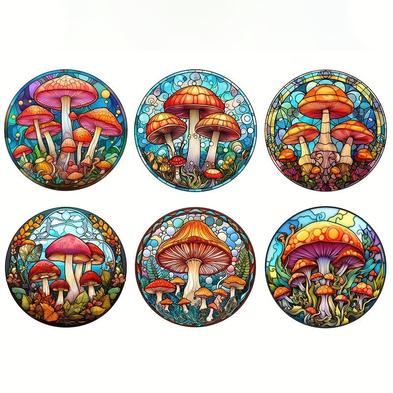 Thumbnail: 6pcs DIY Diamond Painting Coasters Cartoon Lovely Element Diamond Art Coaster S