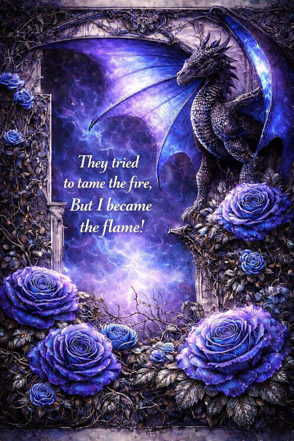 Miniatura: 50x70cm I became the flame! 