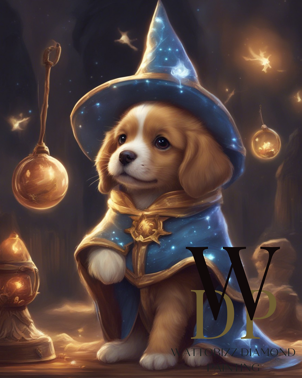Miniatura: 40x50cmWizard cuteness