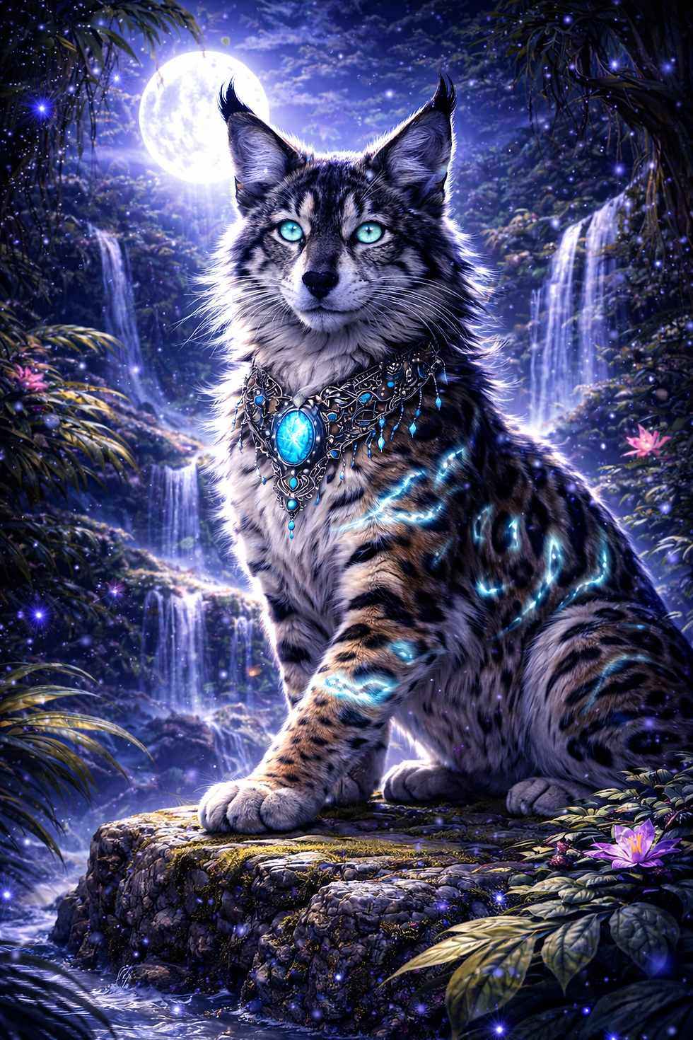 Miniatura: 50x70cm Not your average domesticated feline 