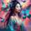 Miniatura: 60x60 cm Asian butterfly ladies