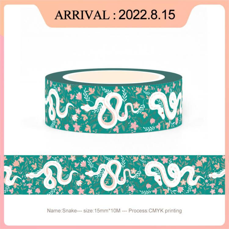 Miniatura: 2022 NEW 1PC 10M Decorative Mushroom Leaf Skull Halloween Washi Tape Set DIY Cr