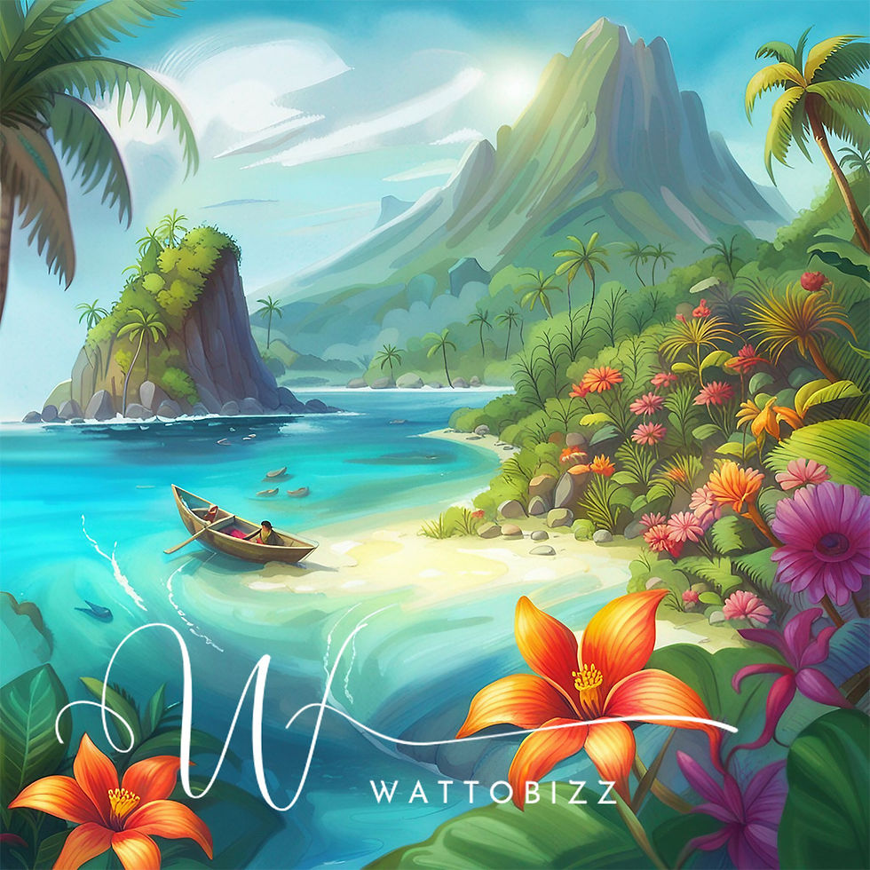 Thumbnail: 60x60cm tropical paradise 