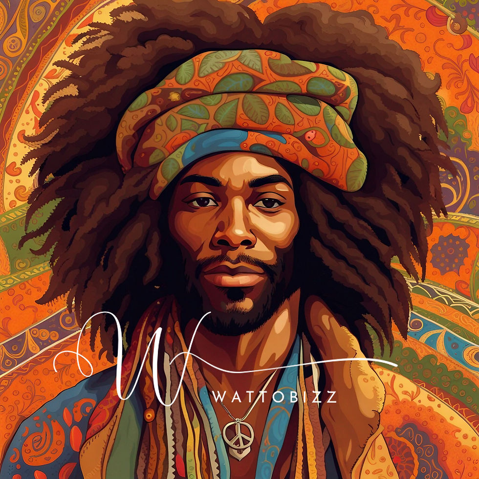 Miniatura: Peace and love 60x60cm
