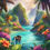 Thumbnail: 60x60cm tropical paradise 