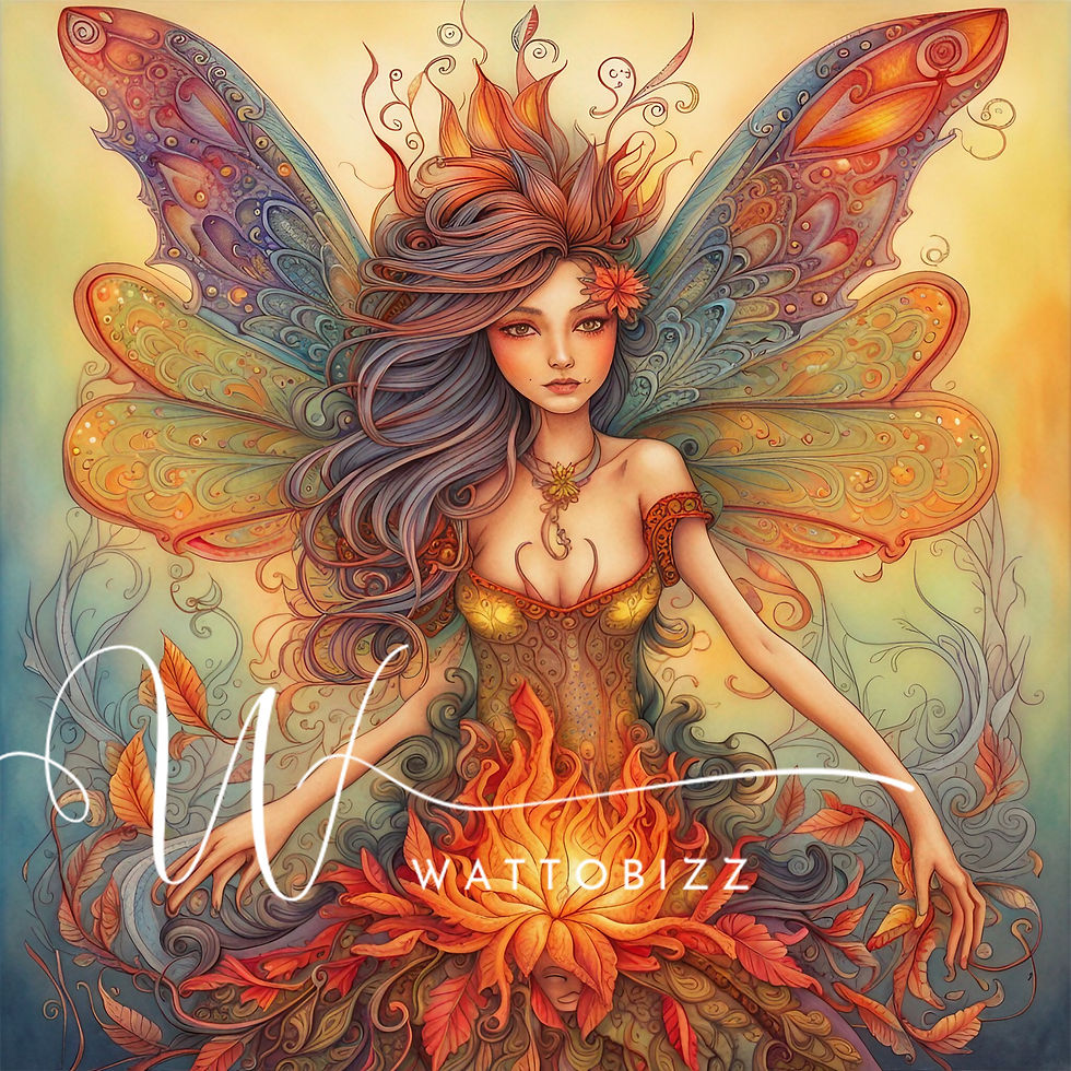 Miniature : Fire fairy**60x60cm