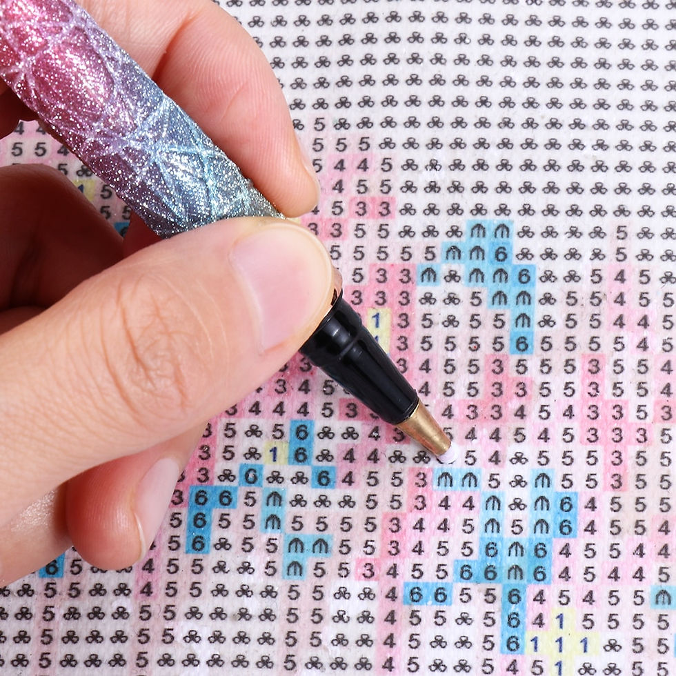 Miniature : New Glitter Diamond Sparkle Point Drill Pens Cross Stitch Embroidery 5D Diamond
