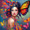 Thumbnail: 60x60cm Butterfly ladies