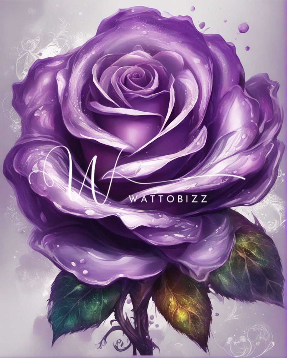 Miniature : Rose 40x50cm