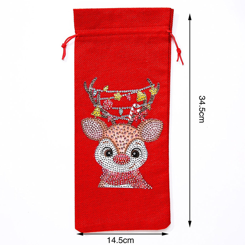Thumbnail: Dutch Diamond Painting Wine Bottle Bag