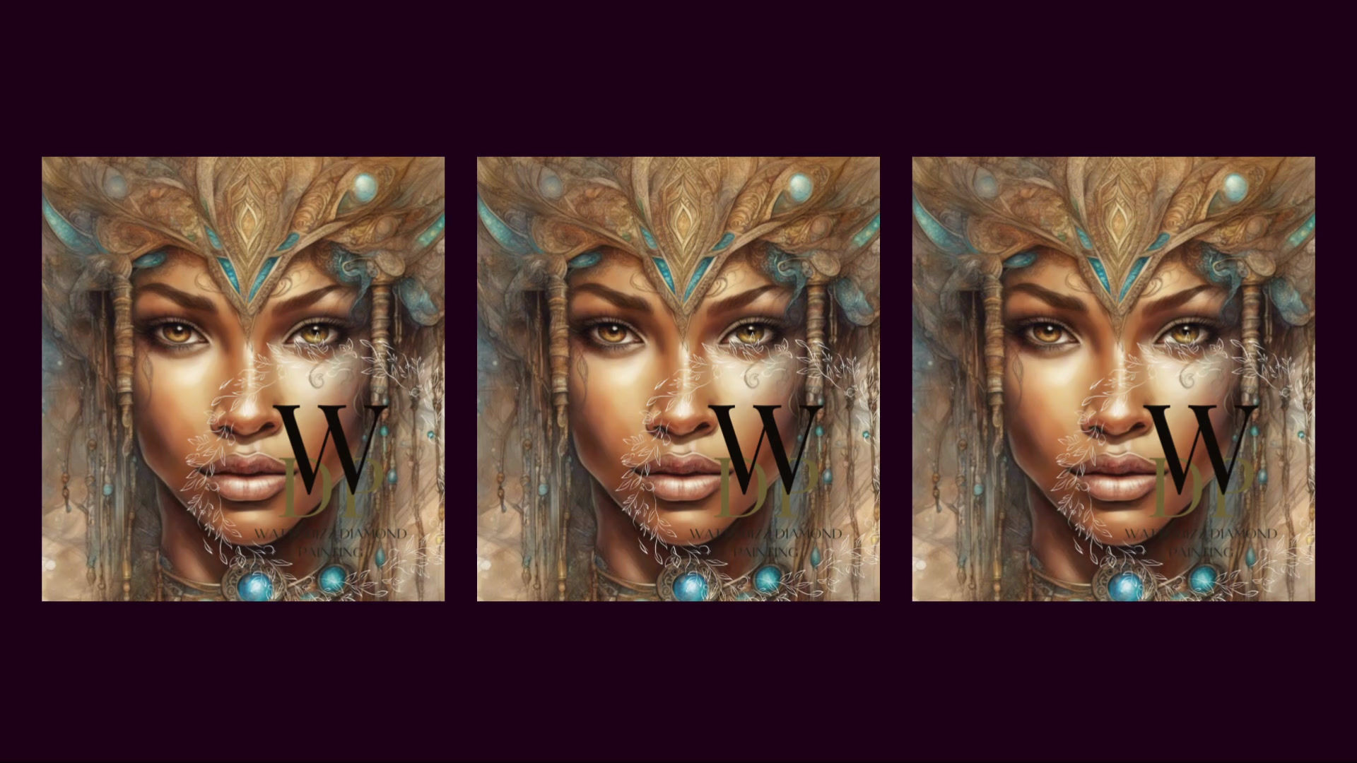 Tribal goddesses 60x60cm