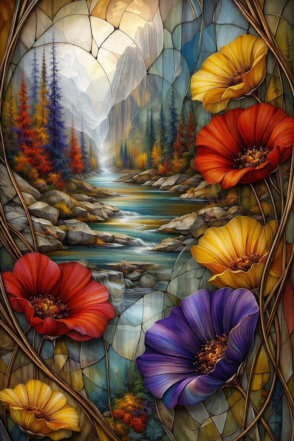 Miniatura: 40x50cm Wattobizz Floral