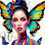 Thumbnail: 60x60cm Butterfly ladies