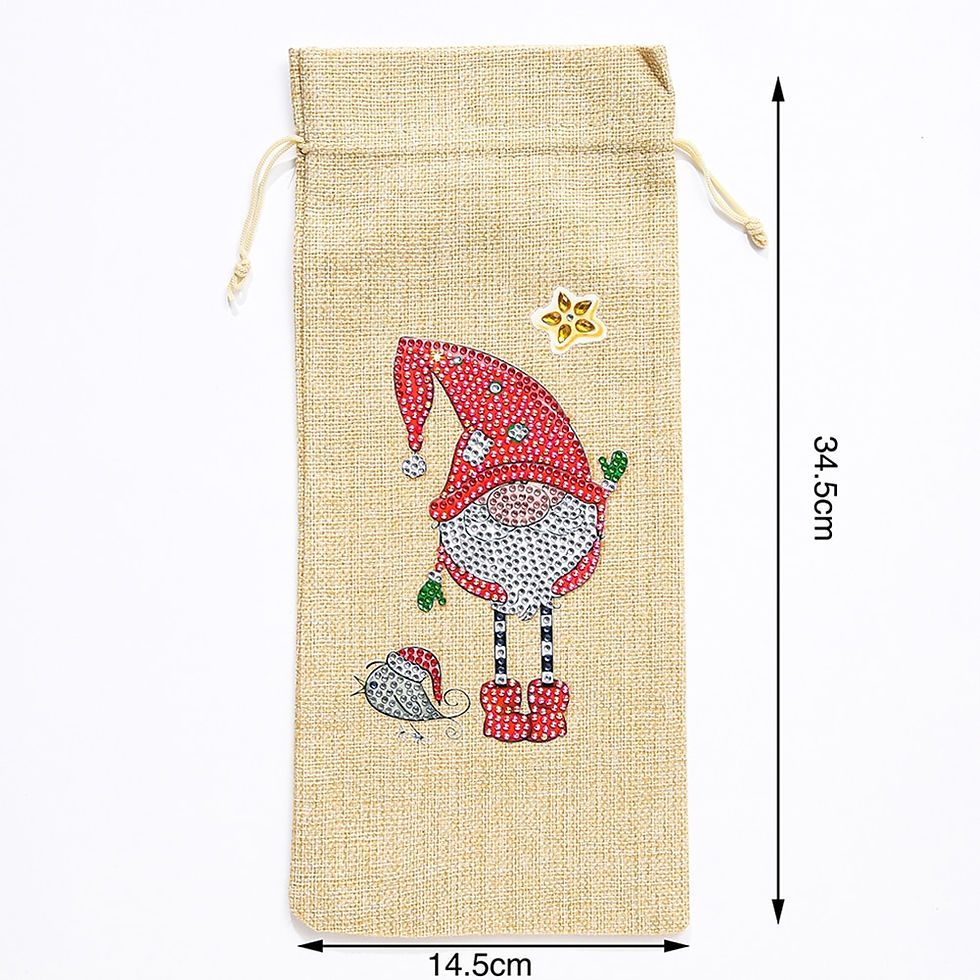 Thumbnail: Dutch Diamond Painting Wine Bottle Bag