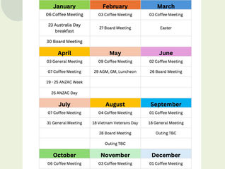 North Gold Coast RSL Sub-Branch - 2027 at a glance.